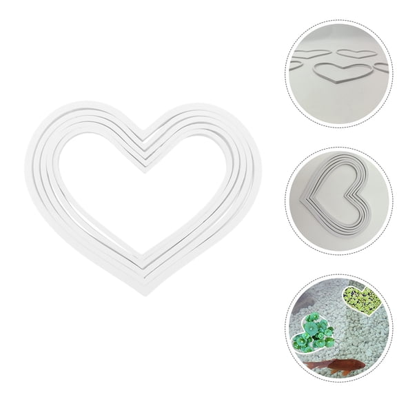 HONMEET 5Pcs Floating Plant Rings for Aquarium Secure Stable Fish Food Feeding Ring White
