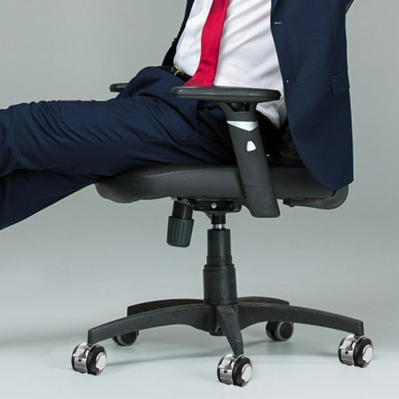 HONMEET Set of 5 Black Furniture Casters with Brake for Smooth, Quiet Rolling and Easy Installation on Chairs and Tables