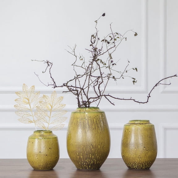 HONMEET 5-Pack Glitter Stems with Artificial Leaves, Decorative Branches for Christmas, Holiday, Mall and Home Decor