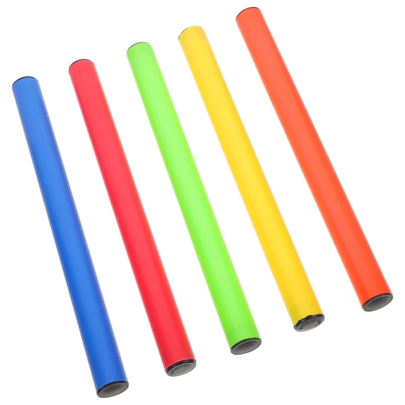 HONMEET 5Pcs Plastic Relay Sticks with Smooth Edges Lightweight Race Sticks for Track and Field Relay Races
