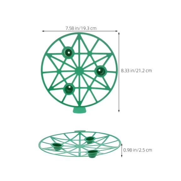 HONMEET Reusable Garden Melon Support Trellis, Green PP Material, Easy to Assemble Fruit Plant Climbing Frame