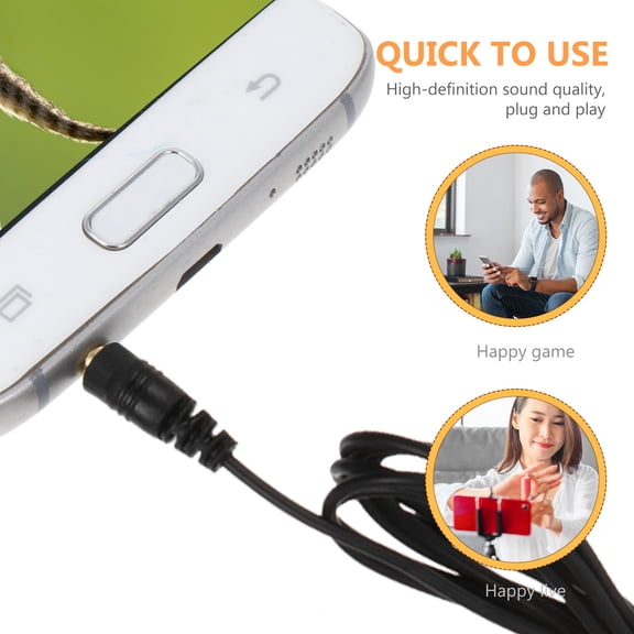 HONMEET 5Pcs Phone Clip on Microphones Ideal for Recording Live Broadcast and Video Chat