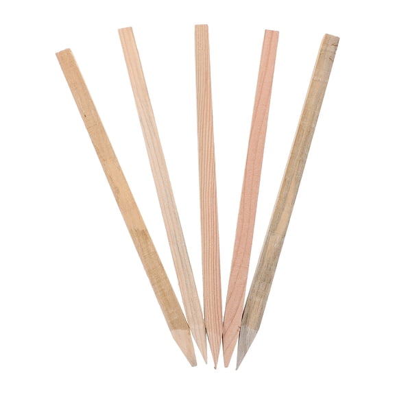 HONMEET 5Pcs Precise Wooden Surveyor Stakes for Property Line Measurement and Road Construction Layout