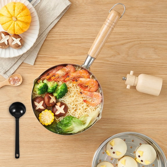 HONMEET 5-Pack Ramen Spoons with Turtle Shell Design, Kitchen Mixing Utensils for Adults Cooking