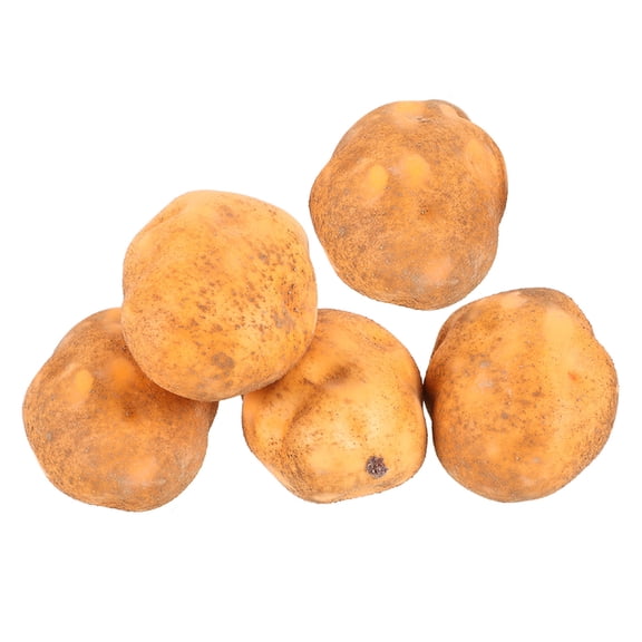 HONMEET 5-Pack Realistic Foam Potato Props for Home Decoration, Display Scenes, Photography, Party and Event Decorations
