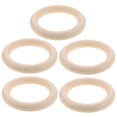 thumbnail image 1 of HONMEET 5Pcs Rustic Wooden Macrame Unfinished Wood Circles for Crafts Minimalist Home Decor Supplies, 1 of 8