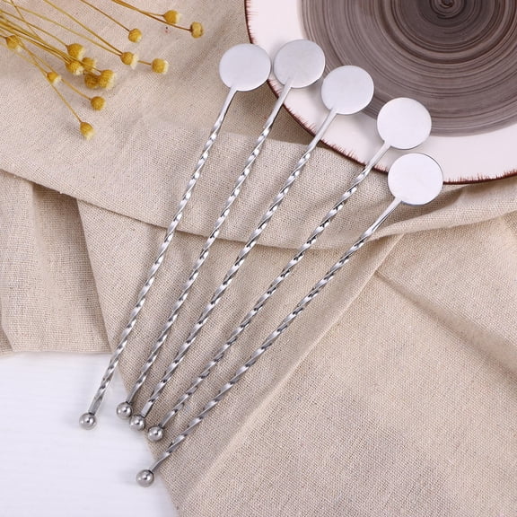 HONMEET Bar Swizzle Sticks 5 Pieces Cocktail Stirring Stirrers for Drinks and Mixed Beverages