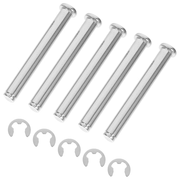 HONMEET 5Pcs Universal Pallet Rack Pin Stainless Steel with Retaining Rings Heavy Duty Locating Clip