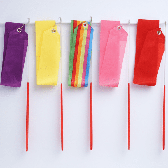 HONMEET 5-Pack Gymnastics Ribbon Streamers Made with Quality Material for Fitness and