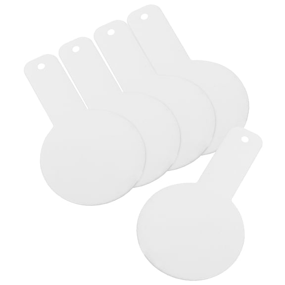 HONMEET 5Pcs White Iron Targets for Daily Training Hanging Small Durable Archery Practice Plates
