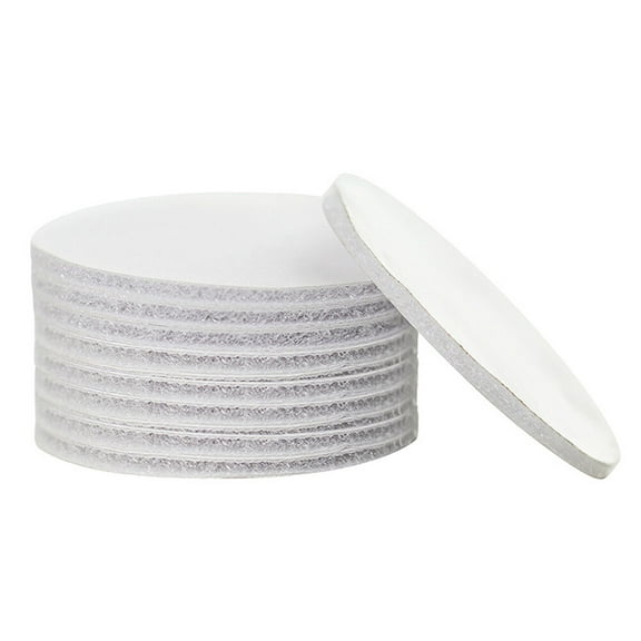 HONMEET 5Sets Multipurpose White PVC Double Sided Adhesive Pad for Secure Fixing