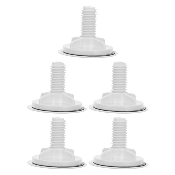 HONMEET 5Pcs White Sink Hole Caps Plastic Cover Kitchen Faucet Stopper Universal Compatibility