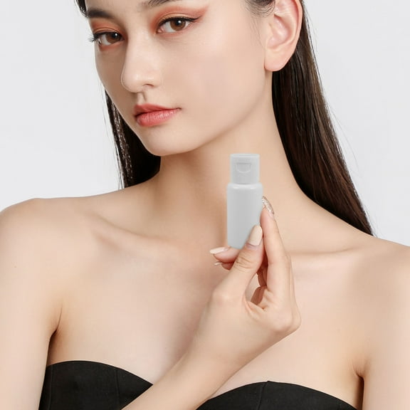 HONMEET 5pcs Small Reusable Shampoo Bottles Set Portable PE Plastic Travel Containers for Toiletries