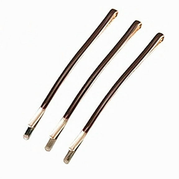 HONMEET 5pcs Straight Bobby Pins: Bobby Pins Grip Brown - Hair Side Clips Hairstyling Clips For Women Reusable & Non-Slip - Hair Accessories