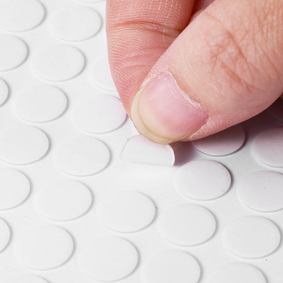 HONMEET 600pcs Adhesive Dots Clear for Figurines and Crafting Strong Hold