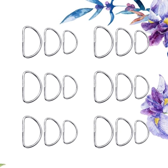 HONMEET 60Pcs D Buckle Set for Backpacks, Dog Collars, Crafting, Sewing, and Outdoor Gear