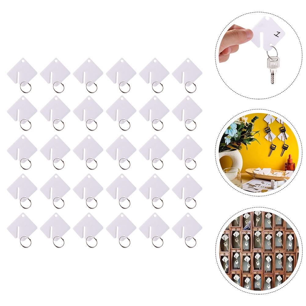 HONMEET 60pcs Practical Design Key ID Label Tags for Hotel Room Keys ...