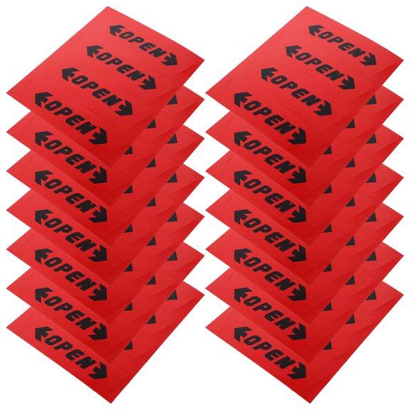 HONMEET 60Pcs Self Adhesive Reflective Warning Sticker Red Car Door Safety Prompt