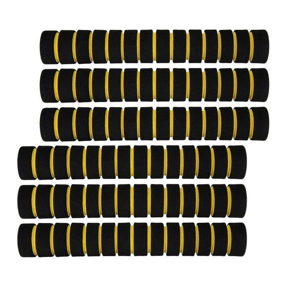 HONMEET 6PCS Kayak Grips for Paddles Yellow Foam Shock Absorption for Cyclists