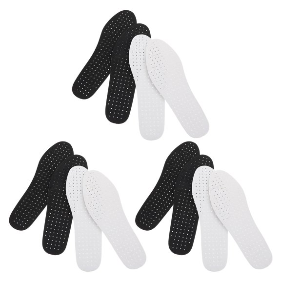 HONMEET 6Pairs Eva Shoe Pad Breathable Insoles White Cuttable Cushion for Outdoor Activity