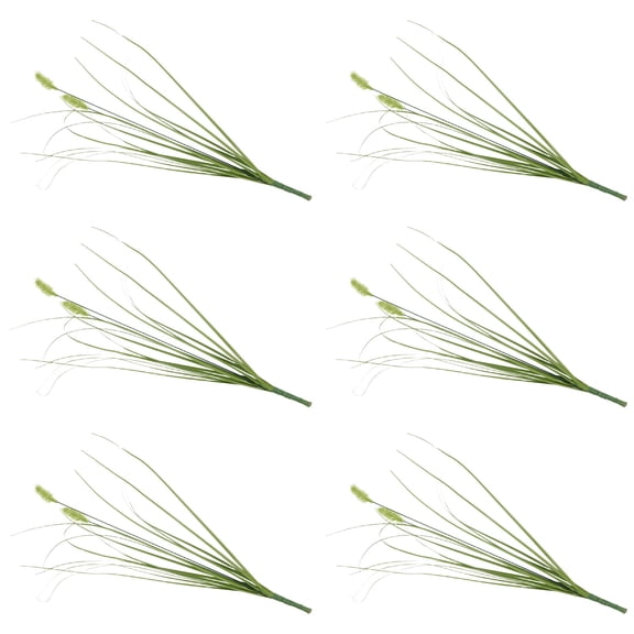 HONMEET 6Pcs Artificial Decorative Foxtail Grass Plants for Home and Office with Low Maintenance Design