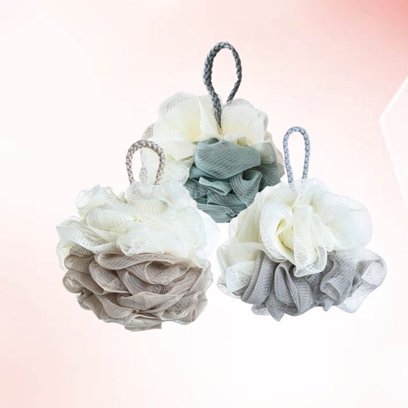 HONMEET 6Pcs Bath Sponge Bubble Making Net for Shower Soft Gentle Exfoliating Assorted Colors