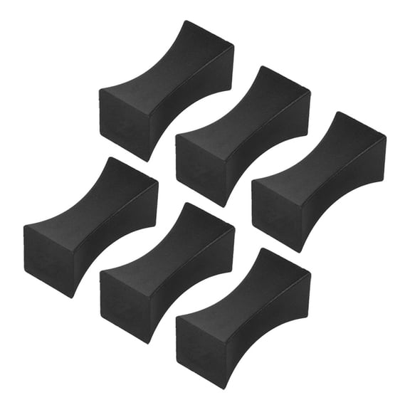 LITINKIMI 6Pcs Cute Black Chopstick Rest Rack Plastic Holder for Kitchen Tableware and Restaurant