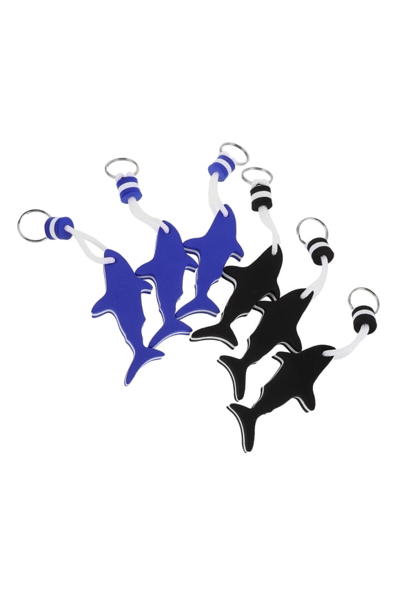 6-Pack Floating Keychains Lightweight Key Floats for Boats, Beach, Water Sports and Outdoor Activities