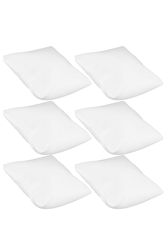 6-Pack White PU Watch Cushion Pads Lightweight Scratch-Resistant for Watch Display and Storage