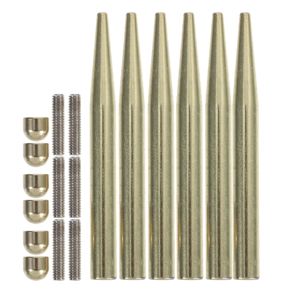 HONMEET 6Pcs Bracket Screws For Photo Frames Golden Carbon Steel Secure Hold For Desktop Display Back to School