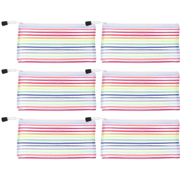 HONMEET Banknote Storage Bag Mesh Pouches Aluminum Alloy 6Pcs 9.04X4.72X0.20in