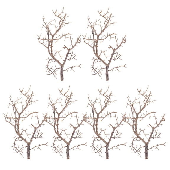 HONMEET DIY Tree Twigs Artificial Tree Branches Coffee Plastic 6Pcs