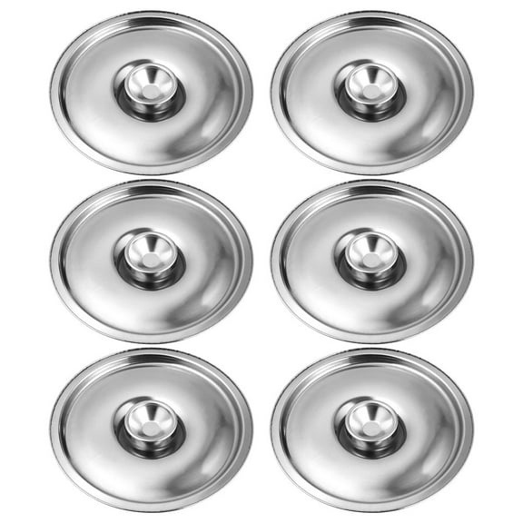HONMEET Universal Stainless Steel Pan Covers Small Size for Home 6Pcs