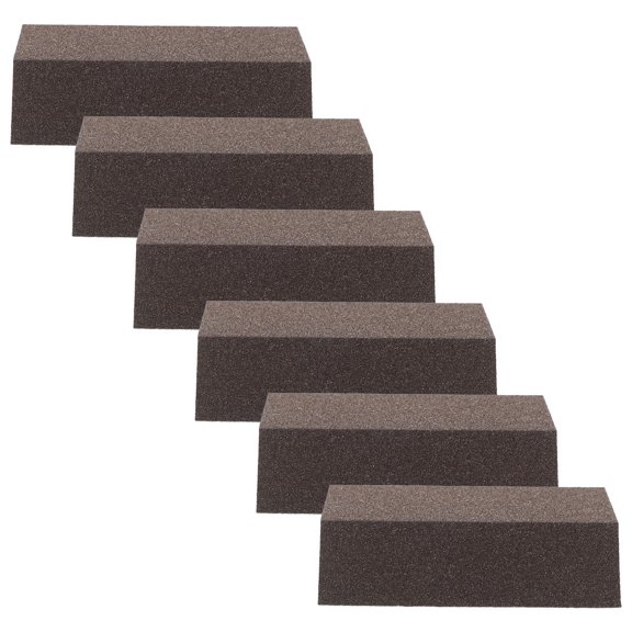 HONMEET 6Pcs Dust Reducing 80 Grit Sanding Sponge for Baseboard Drywall Wood and Metal Use