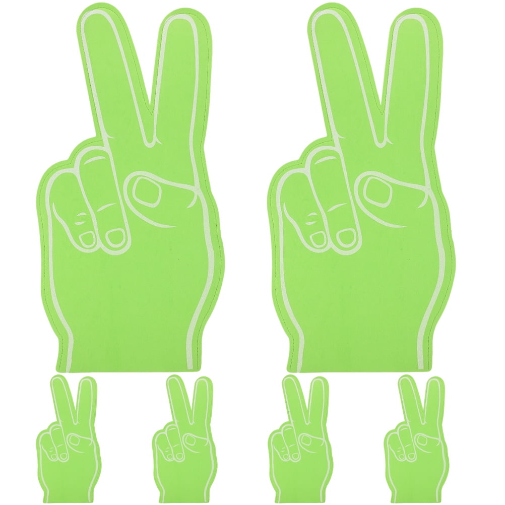 HONMEET 6Pcs Green EVA Cheering Fingers Sports Party Favors for Kids ...