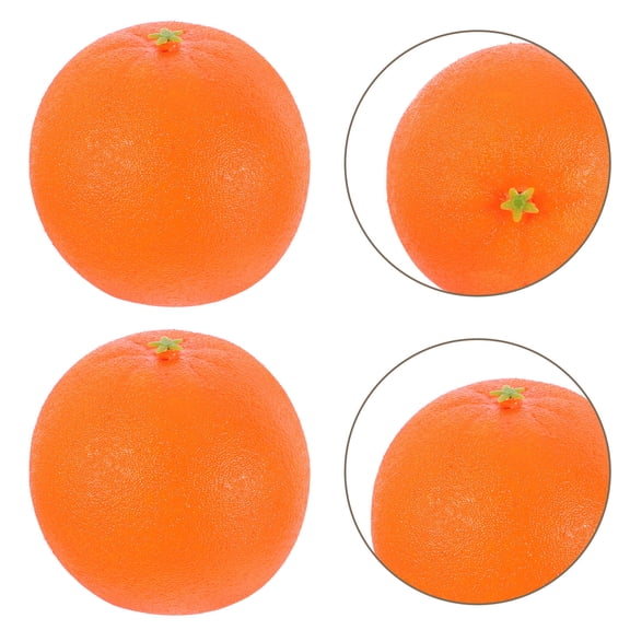 HONMEET 6Pcs Fake Orange Fruit Models for Photography Props and Lifelike Home Table Decor