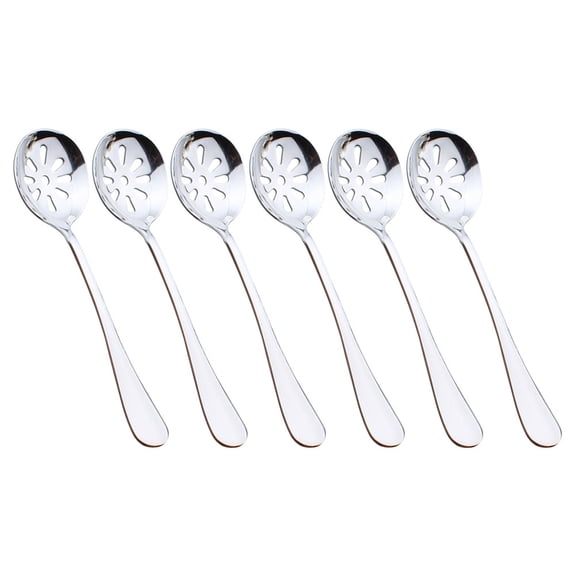HONMEET 6Pcs Food Grade Spoon Set For Kitchen Cooking Utensils And Soup Straining