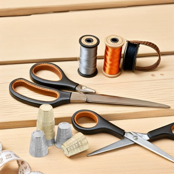 HONMEET 6Pcs Hand Sewing Thimble Set Vintage Metal Finger Protectors for Craft and Quilting Use