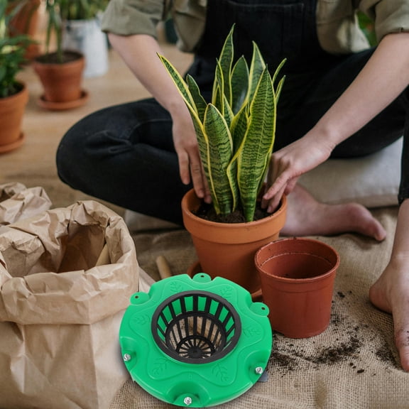 HONMEET 6Pcs Green Floating Pond Flowerpots Modular Connection for Garden Water Landscape Decoration