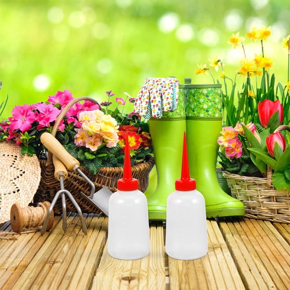 HONMEET 6Pcs Self Watering Spikes Automatic Plant Watering System Red Drip Irrigation for Garden Plants