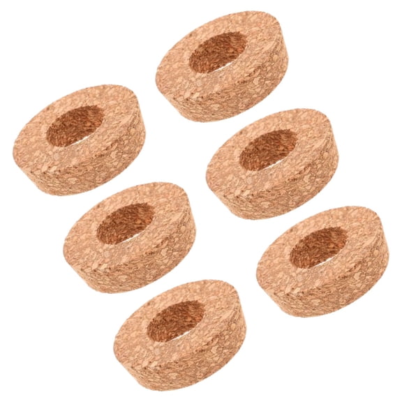 HONMEET 6-Pack Round Wooden Cork Lids for Plant Growing Containers, Water Control, Minimalist Design, and