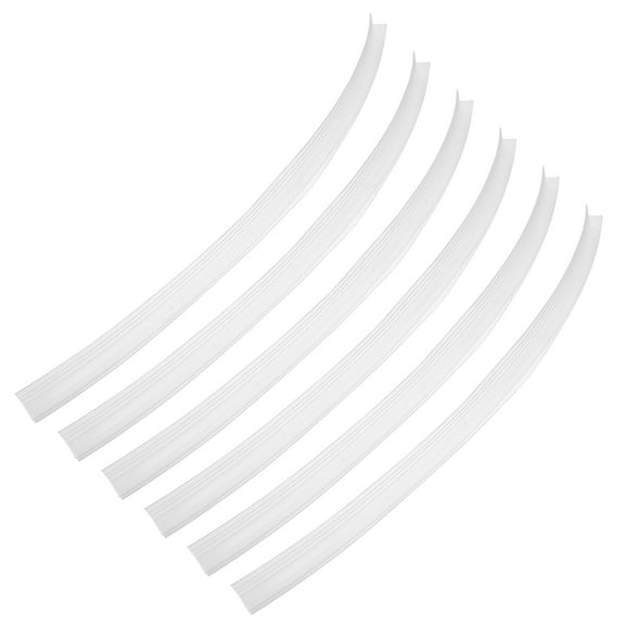 HONMEET 6pcs Shower Door Seal Strip Silicone Rubber Water Stop Strip for Bathroom