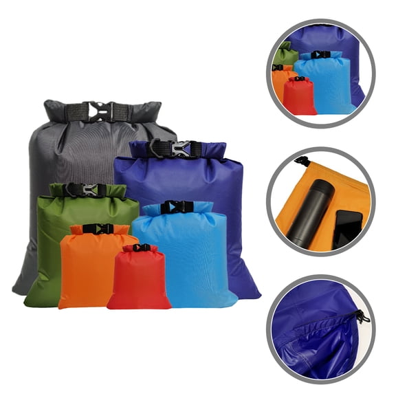 HONMEET 6Pcs Small Dry Bags Waterproof for Storing Clothes Phones and Accessories