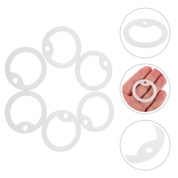 HONMEET 6Pcs Tag Enclosure Dog Tags Silencers Glow In The Dark For Pets