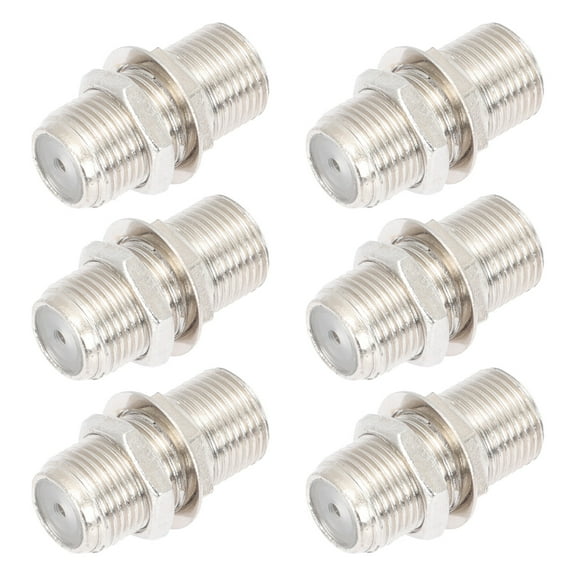 HONMEET 6sets Type Coax Cable Connector Plug Cable Adapter For Cable Modem Easy Install Connectors With Fitting