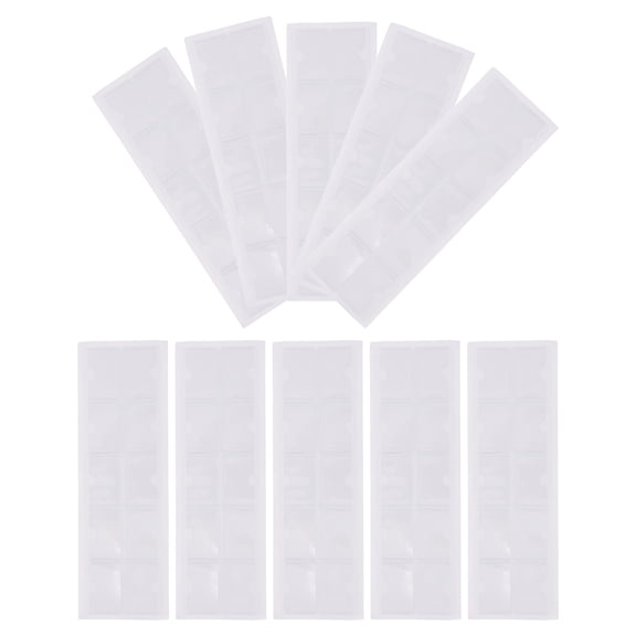 HONMEET Clear PVC Card Pouches Adhesive Backed for Storage, 80 Pieces Protective Sleeves