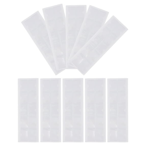 HONMEET Waterproof Index Tag Pockets Transparent PVC for Storage 80Pcs