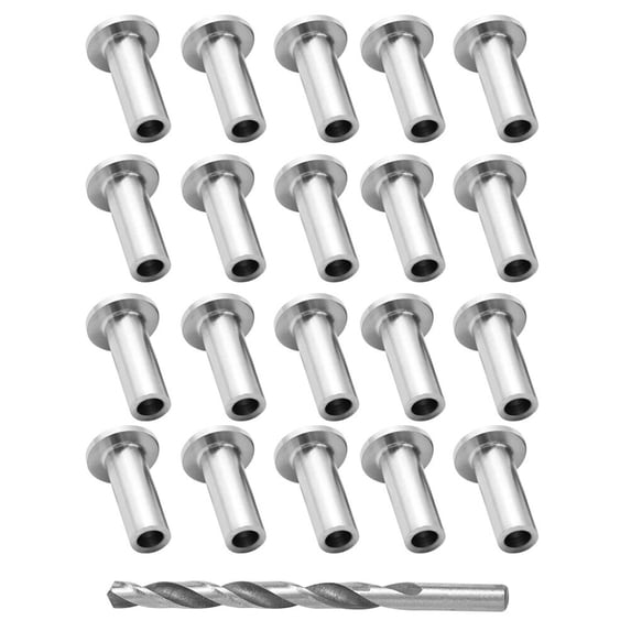 HONMEET 80pcs T316 Stainless Steel Cable Guard Sleeves Wire Railing Protector for Indoor and Outdoor Use