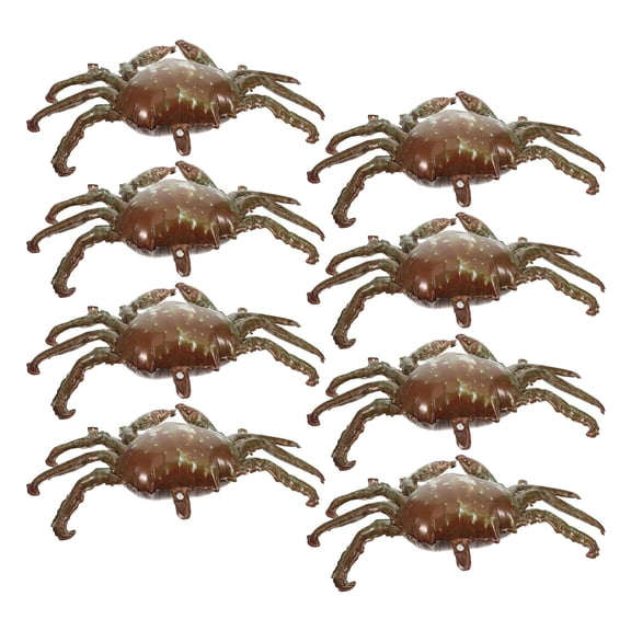 HONMEET 8Pcs Realistic King Crab Shape Foil Balloons for Indoor Outdoor Events
