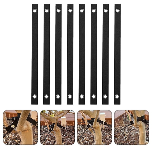 HONMEET Tree Fixing Straps Tree Straps Black Plants Durable 8pcs
